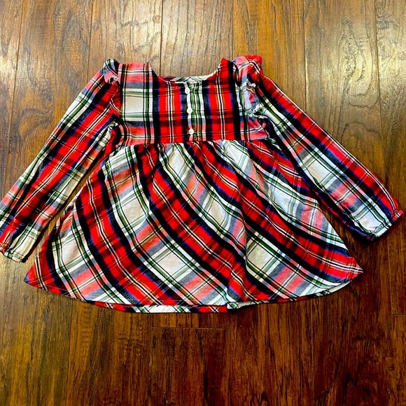 Sister Set!! 5T and 6/9 months! Holiday/ Christmas Dress Cat & Jack - Picture 6 of 7